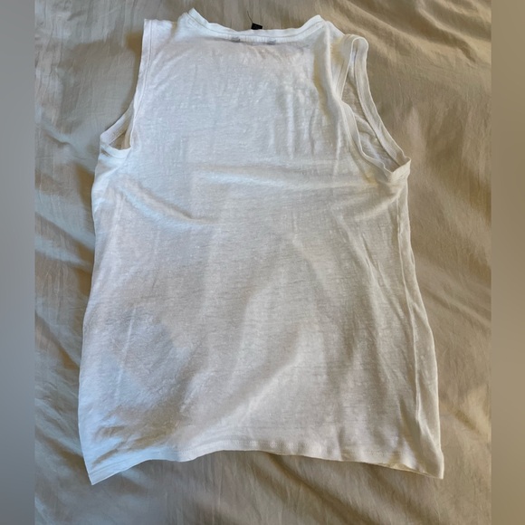 Banana Republic White Linen Knot Tie Tank XS - Picture 4 of 5